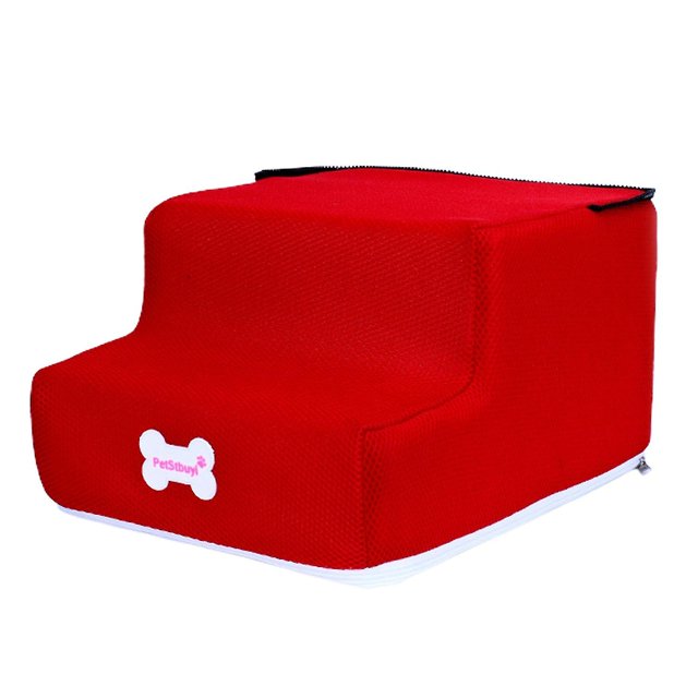 Échelle pour Animaux 2 Marches Tissu Antidérapant Robuste Rampe d'Escalade pour Chiot