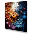 thumbnail image 2 of Designart "Surreal Multicolor Drips I" Drip Painting Canvas Wall Art, 2 of 7