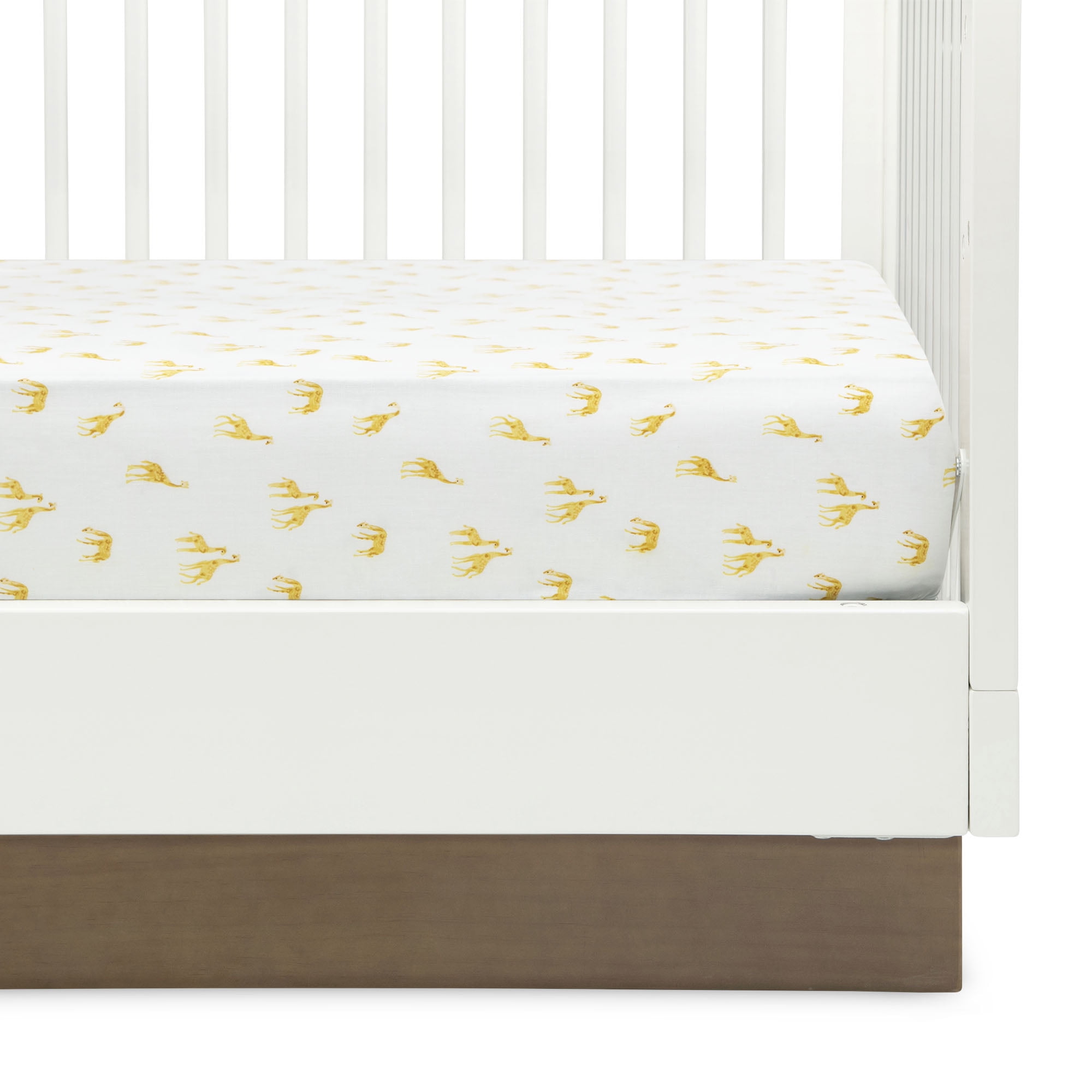 Delta Children Fitted Crib Sheets for Girls and Boys - Crib Sheet for Standard Crib and Toddler Mattresses - 28x52 Inch (Pack of 3), Safari Friends