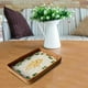 thumbnail image 4 of Bandeja de ratán con asas para servir en la mesa de centro o picnic. Bandeja grande con diseño de concha natural para el comedor. Organización duradera para frutas y aperitivos. Aestivo | D, 4 of 7