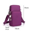 thumbnail image 2 of Bolsa tipo billetera con brazalete y monedero con cremallera cruzada para teléfono celular, 2 of 5