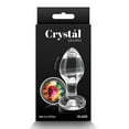 thumbnail image 1 of Crystal Desires Glass Round Gem Butt Plug Medium - Rainbow, 1 of 4