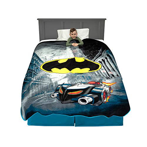 DC Comics Batman City Safe 62" x 90" Kids Plush Blanket