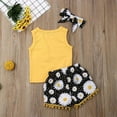 Odeerbi Baby Girls Clothes Toddler Outfit Kids Short Summer Sleeveless