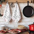 thumbnail image 6 of Pink Grey Botanical Kitchen Towels Set of 3, Watercolor Spring Floral Summer Leaf Absorbent Dish Towels for Kitchen, Microfiber Hand Towel, Quick Drying Tea Towel for Cleaning Decorative Dishcloths, 6 of 7