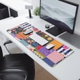 thumbnail image 2 of Long Mouse Pads for Desk,Pioneer Flower Floral Print Pattern Desk Mats on Top Of Desks, Desk Mouse Pad Extra Large with 3mm Non-Slip Base and Stitched Edge for Gaming,Office,Work,Home 31.5"x11.8", 2 of 6