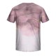 thumbnail image 3 of Mens Casual Pantalones Cortos Raya Impresión Suéter Fitness Deportes Camiseta, Poliéster Cuello Redondo Blusa para Al Aire Libre, Diario Y Primavera Verano Desgaste, 3 of 5