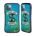thumbnail image 1 of Head Case Designs Officially Licensed Riverdale South Side Serpents Glitter Print Logo Hybrid Case Compatible with Apple iPhone 13, 1 of 7