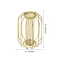 thumbnail image 3 of European Style Wrought Iron Test Tube Vase for Floral Arrangement | Decorative Ornament Container for Artificial or Dried Flowers | Stable Iron Frame with Removable Glass Tube for Home Living Room, 3 of 6