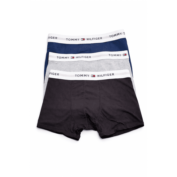 Tommy Hilfiger Men's Navy / Black / Grey Boxer Shorts, Medium