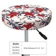 thumbnail image 4 of Bingfone Lilies Flowers Padded Round Bar Stool Cover Cushion with Elastic Fabric Round Chair Seat - Lilies Flowers, 4 of 7