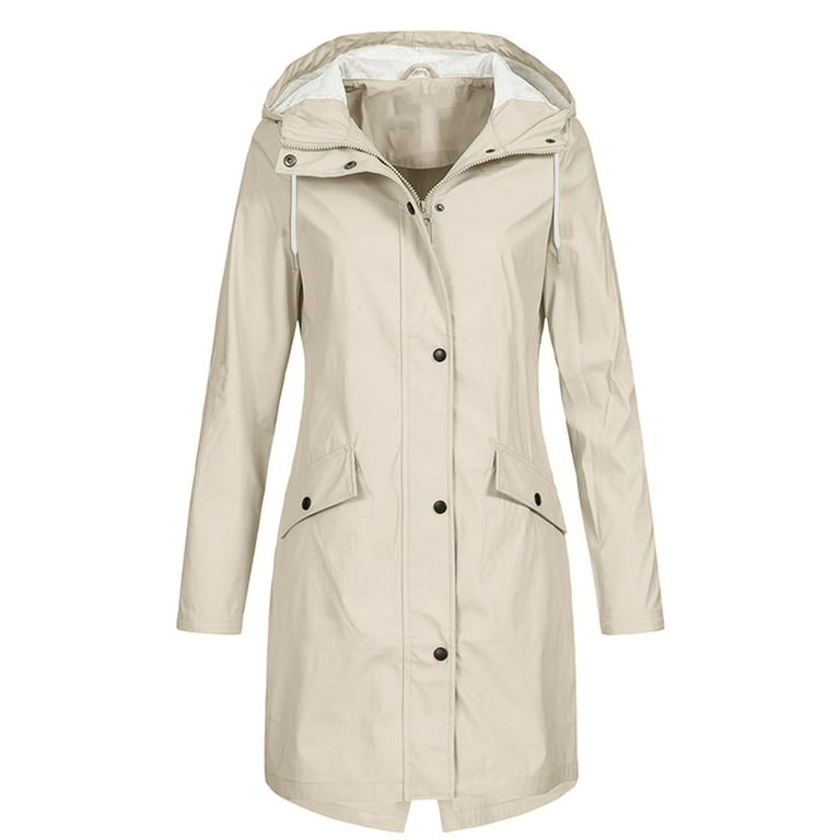 Women's raincoat hotsell with removable lining
