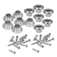 thumbnail image 3 of unbranded 2 Sets Tuning Keys Pegs Guitar Tuners Silver ABS Tuner Conversion For Wood Folk Guitar Machine Heads, 3 of 5