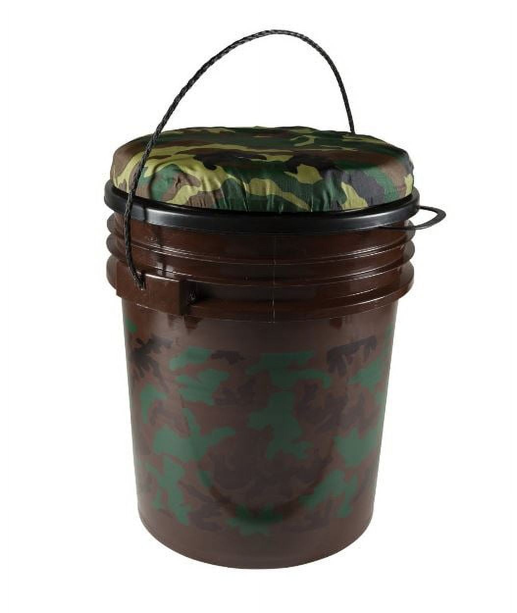 Bucket Seat 5 Gallon Bucket Lid Seat Waterproof Bucket Swivel Lid Cushion  With Camouflage Pattern For Hunting Fishing Gardening - Fishing Tools -  AliExpress