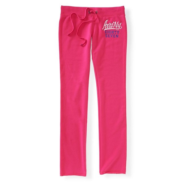 Pantalones de chándal Aeropostale para mujer rosa mediano