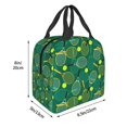 thumbnail image 3 of Easygdp Tennis Rackets and Balls Bolsa Térmica Premium - Tela Oxford Impermeable, Gran Capacidad, Bolsillo Frontal, Unisex para Trabajo, Escuela, Actividades al Aire Libre y Picnics, 3 of 8
