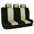 thumbnail image 3 of FH Group Edgy Piping Padded Car Seat Covers Fit For Car Truck SUV Van - Full Set, 3 of 5
