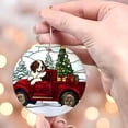 thumbnail image 4 of Red Truck Car with Dog Christmas Ornaments, Red Truck Car with Dog Ornament, Red Truck Car with Dog Christmas Décor, Red Truck Car with Dog Xmas Decorations xz4dte, 4 of 5