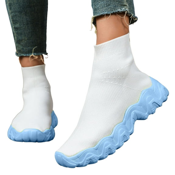 Chenyee Women's Slip On Socks Sneakers Lightweight Walking Sport Shoes Gym Workout Non Slip Athletic