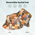 thumbnail image 2 of Yiaed Cute Cat Paw Print Reflective Stripe Bucket Hat Unisex Funny Outdoor Fisherman Cap Beach Sun Hat, 2 of 5