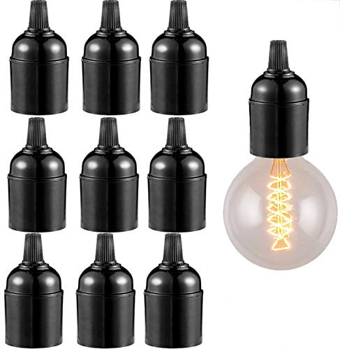 Edison Vintage Hanging Lamp Light Bulbs Socket Holder Cord Set E26 Base w/ Screw 
