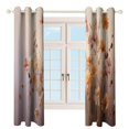 thumbnail image 3 of Watercolor Wildflowers Blackout Curtains for Bedroom Curtains Insulated Room Darkening Window Drapes for Living Room, 3 of 7