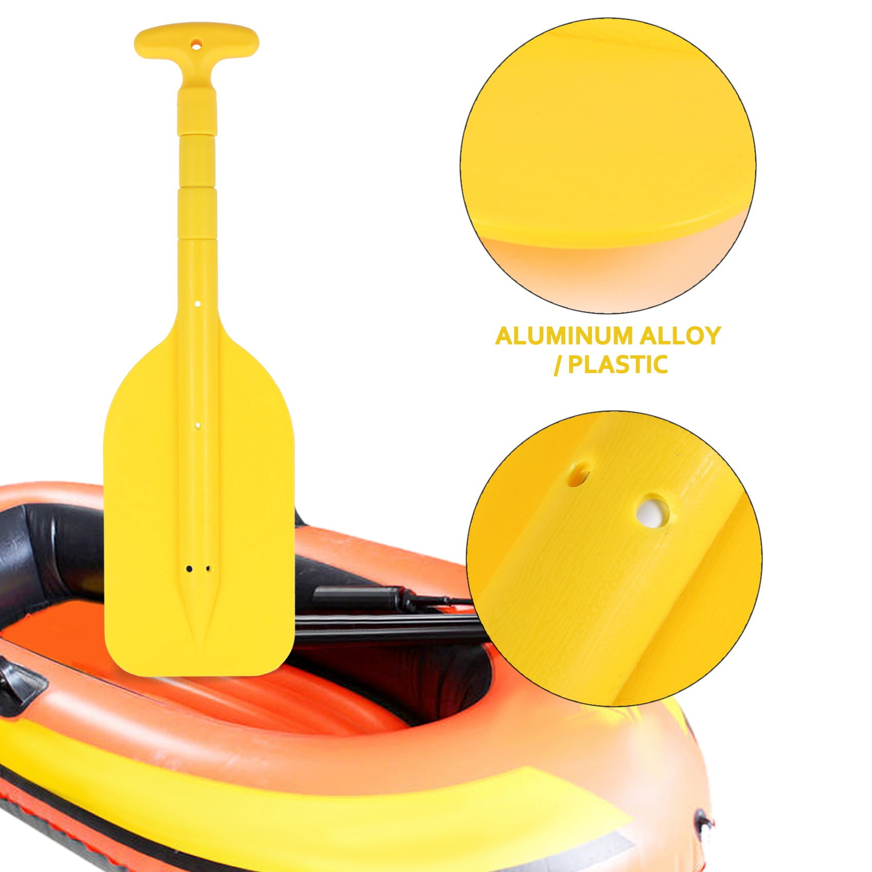 1Pcs Telescopic Paddle Portable Collapsible Adjustable Aluminum Alloy Oar Safety Boat Accessories