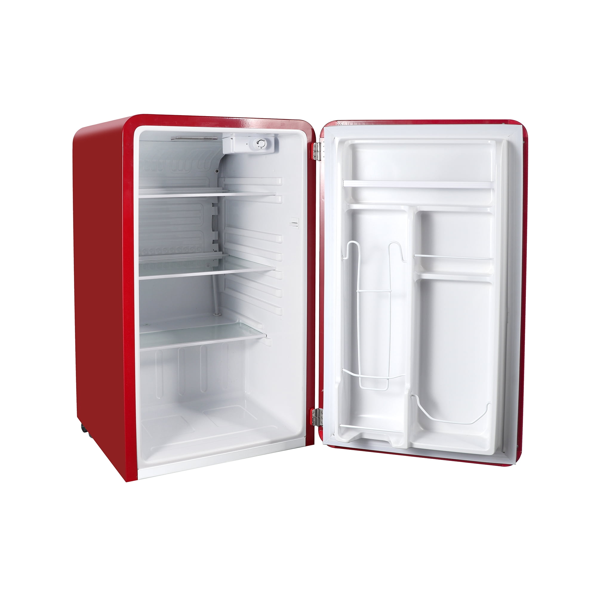 Magic Chef 3.2 cu. ft. Retro Mini Refrigerator in Red, without Freezer in Red