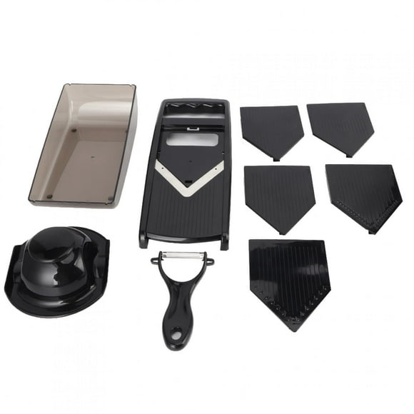 Delaman Rallador De Verduras, Multifunción Vegetal Patata Zanahoria Chopper Cortador De Alimentos Rallador Accesorio De Cocina(Negro)