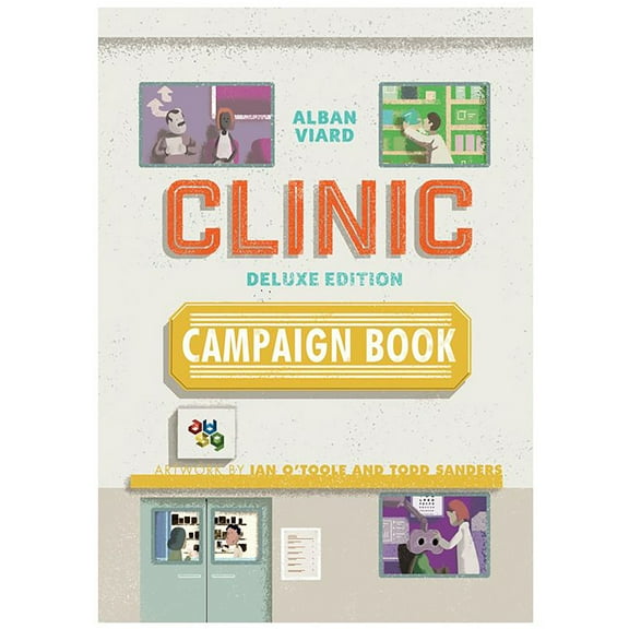 Capstone Games: Clinic Deluxe Module Extension - Campaign Book, Strategy Board Game, 1-4 Players, Ages 12 , 60 - 150 Min Game Time