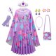 thumbnail image 1 of Frozen Anna Encanto Disfraces para niñas Isabella Fiesta de cumpleaños de Halloween Prom Cosplay Rapunzel Snow White Merida Princess Dress4T (Etiqueta 120) Gao Jinjia LED, 1 of 2