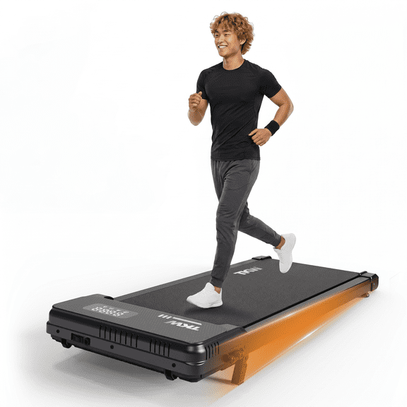 Remote Control Lightweight Under Desk Treadmills For Home & Office, Portable Walking Pad Treadmill,Adjustable Incline, 200 lbsWeight Capacity