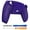 Galactic Purple, variant on eXtremeRate White Rubberized Grip Back Housing Bottom Shell Replacement Back Shell Cover for ps5 Controller