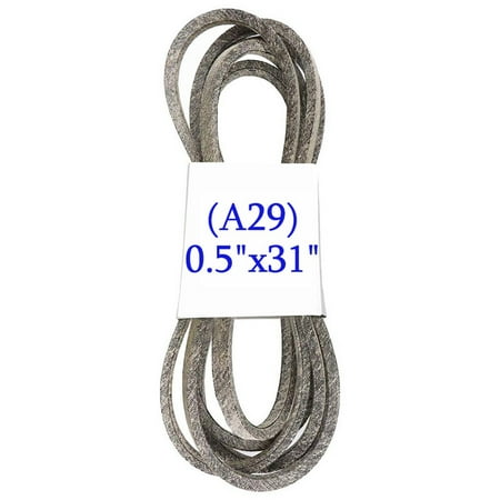 

Replacement BELT (1/2 x31 ) (A29) Made with Kevlar FOR MTD Cub Cadet 754-0935 954-0935 fits MTD 251-534-000 (1991) Trimmer 250534 (1990) Edger 250-554-045 (1990) Edger 251-534-134 (1991) Trimmer....