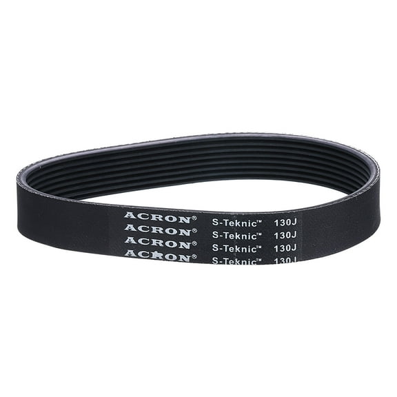 130J8 PJ V-Ribbed Belt 8 Ribs 13" Length x 0.74" Width x 0.14" Height, EPDM Rubber Poly V Belt