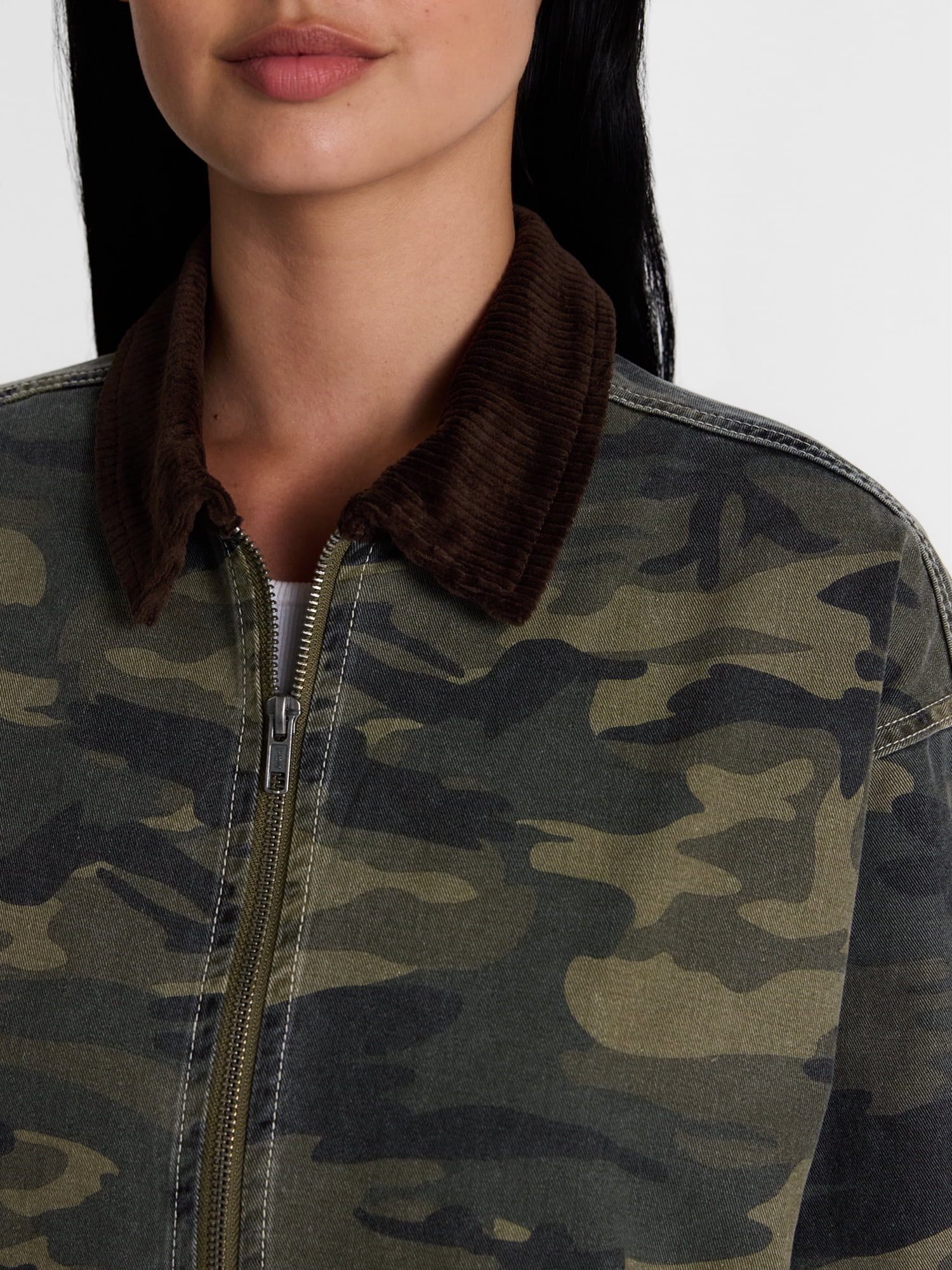 Madden NYC Women's Cotton Twill Bomber Jacket, Sizes XXS-XXL