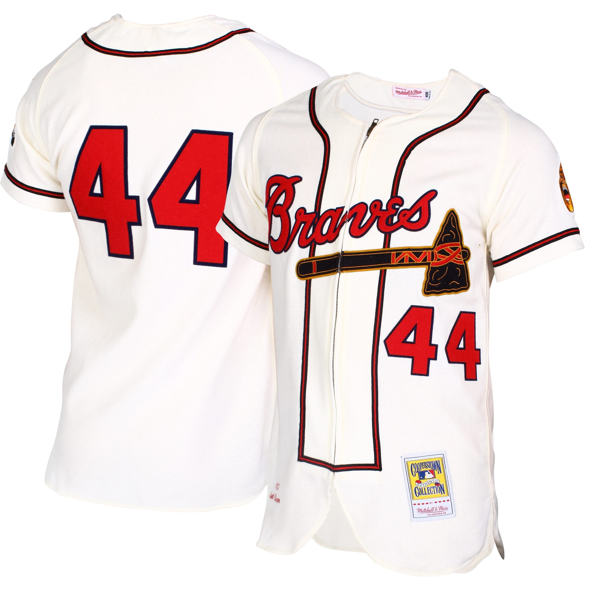 mitchell and ness hank aaron jersey