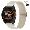 thumbnail image 3 of FL Elastic Nylon 22mm Quick Fit Watchband Compatible with Garmin Fenix 8 47mm/Forerunner 965/970/Instinct 1/2/3 45mm Solar,Soft Adjustable Sport Strap for Fenix 7 Pro/7/6 Pro/6/5 plus/5, 3 of 9