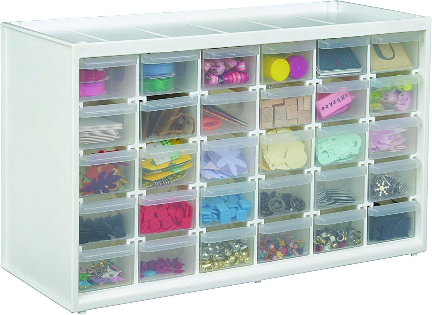 Store-In-Drawer Cabinets - Wall Mountable Storage Cabinet with 30 Drawers, Art & Craft Organizer