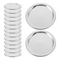 thumbnail image 3 of 50pcs Mason Jar Lids: Wide Mouth Mason Jar Covers - Tinplate Split-Type Canning Lids - Leak-Proof Metal Covers For Food Storage, 3 of 3