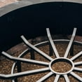 thumbnail image 3 of TITAN GREAT OUTDOORS 40" Wagon Wheel Fire Grate, Decorative Wood Burning Lifted Grate Pit, 3 of 6