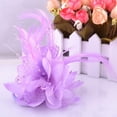 thumbnail image 3 of Women's Fashion Flower Fascinator - Feather/Bead Hair Clip/Corsage/Brooch Hair Accessories, 3 of 11