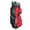 Black/Red/Silver, variant on Ram Golf Deluxe Cart Bag with 14 Full Length Dividers and Putter Hole, Navy/White/Red