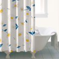 thumbnail image 6 of 72x72 Inch Fabric Shower Curtain Waterproof Polyester, Daisy Floral Print, 6 of 6