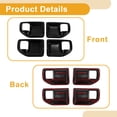 thumbnail image 4 of Cubierta de Tazón de Mango de Puerta Interior para Jeep Wrangler JK 4DR 2011-2017 Marco de Decoración de Mango de Puerta Interior Negro ABS 4 Pcs, 4 of 6