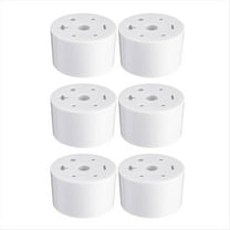 6 Pcs Cemetery Grave Vase Inserts Plastic Cemetery Flowers Holder Bracket with 7 Hole Cylindrical Reusable Cemetery