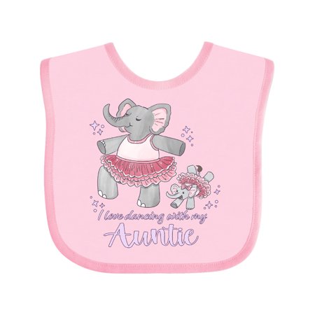 

Inktastic I Love Dancing With My Auntie Gift Baby Boy or Baby Girl Bib