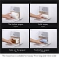 thumbnail image 2 of Maoww Toilet Paper Holders Double Layer Storage Rack Pumping Toilet Paper Box Hand Carton Toilet Box Punch Free Pink, 2 of 5