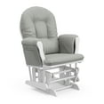 thumbnail image 6 of Storkcraft Hoop Infant Nursery Glider and Ottoman, White with Light Gray, 6 of 16