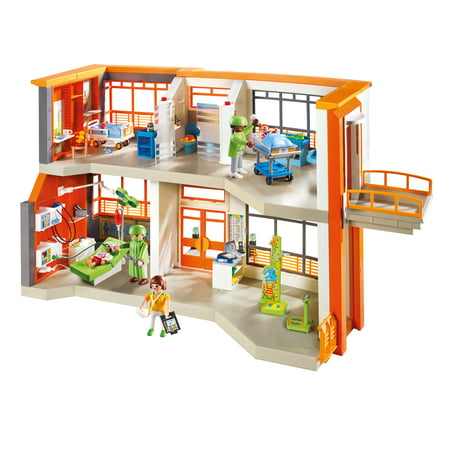 PLAYMOBIL Furnished Children's Hospital (Playmobil Ambulance 4221 Best Price)
